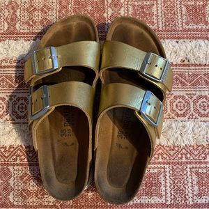 Authentic Gold Birkenstocks